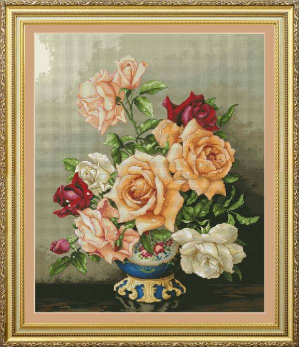 Buy Cross stitch kit Bouquet of roses-VN-116
