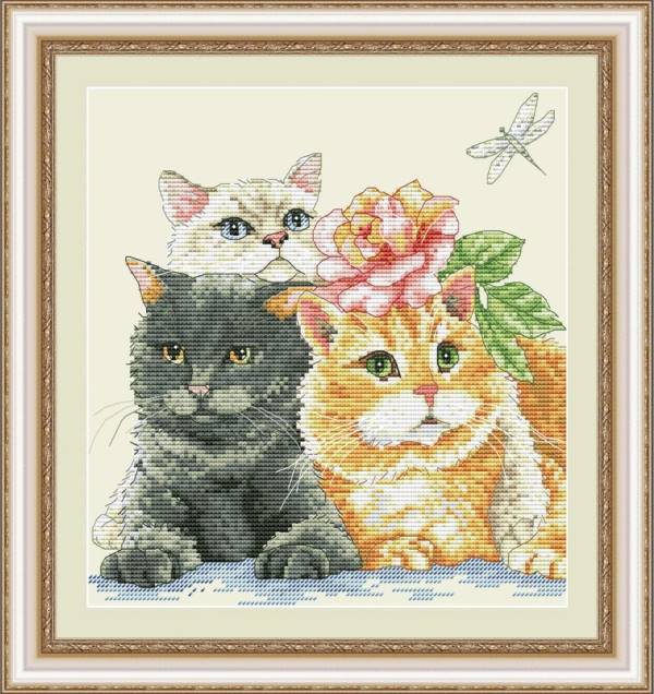 Buy Cross stitch kit Kittens-VN-127