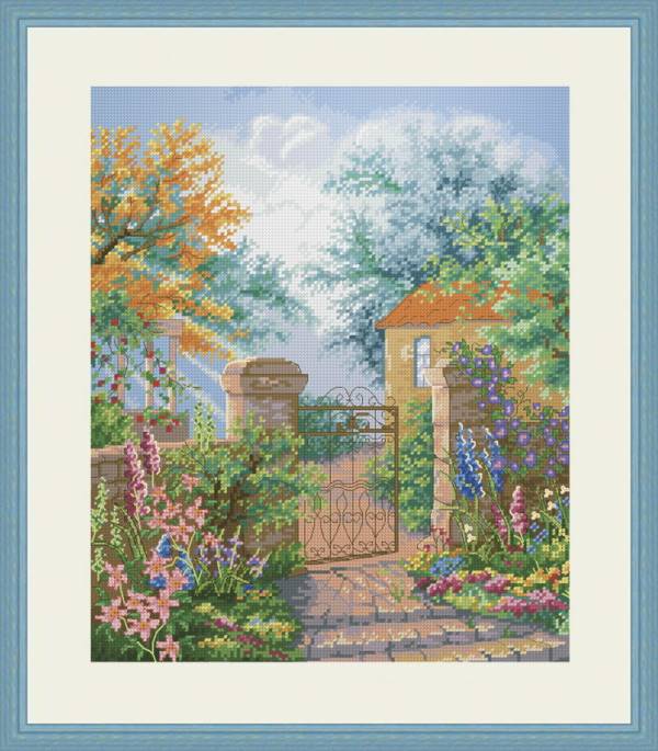 Buy Cross stitch kit Garden gate-VN-135