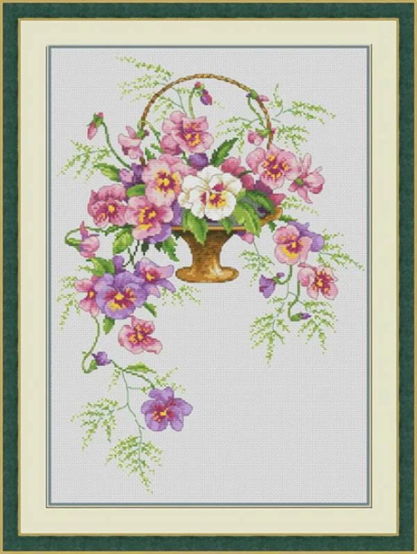 Buy Cross stitch kit Viola (white canvas)-VN-144