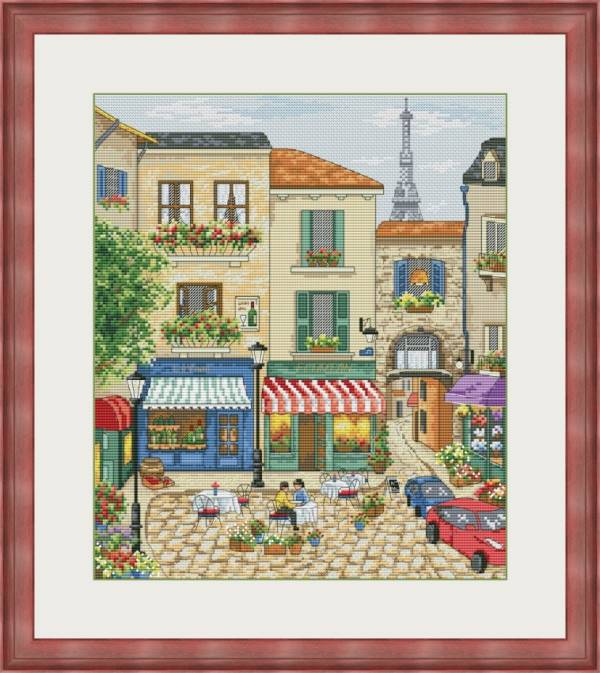 Buy Cross stitch kit Streets of Paris-VN-146