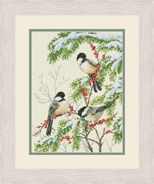 Buy Cross stitch kit Winter birds-VN-153