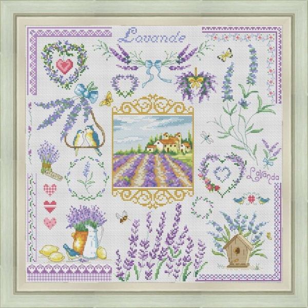 Buy Cross stitch kit Lavender-VN-204
