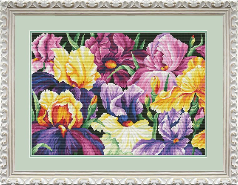 Buy Cross stitch kit Irises-VN-223