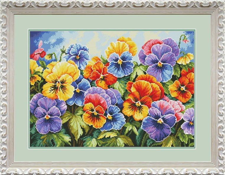 Buy Cross stitch kit Bright viola-VN-225