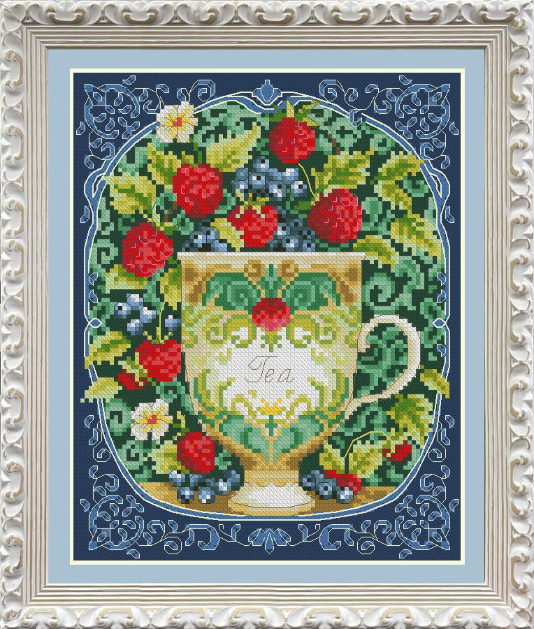 Buy Cross stitch kit Berry tea-VN-257