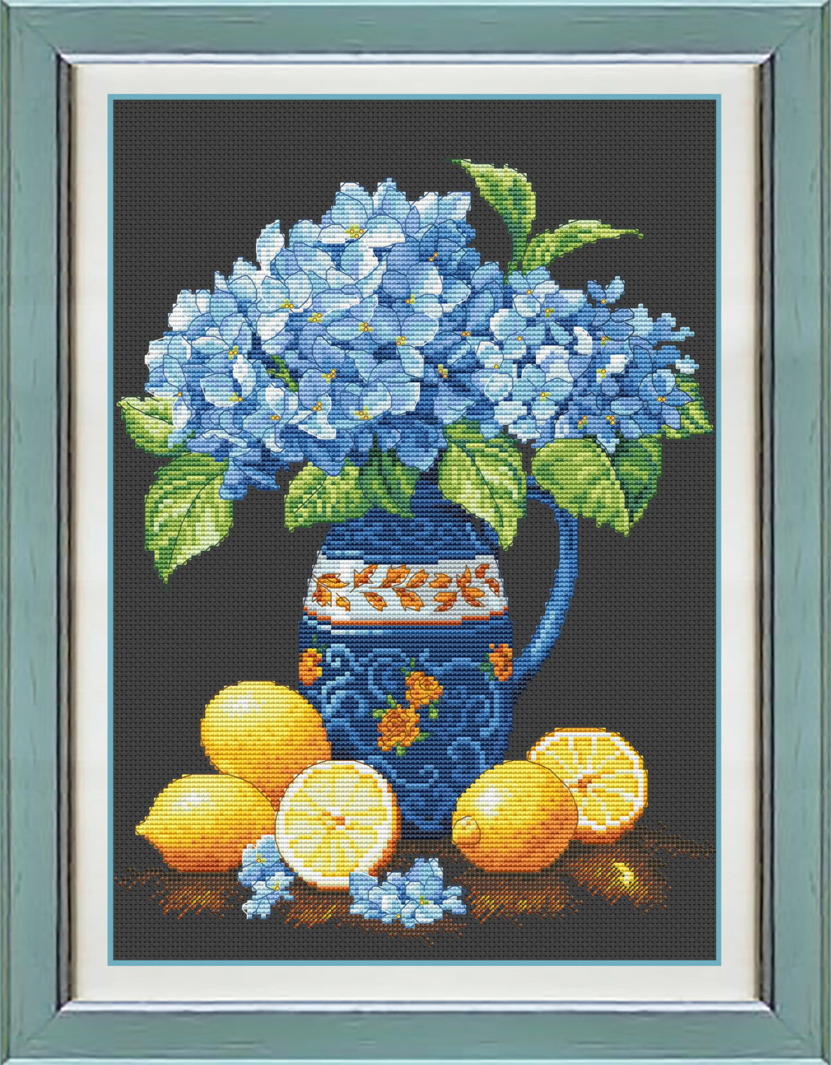 Buy Cross stitch kit Hydrangea with lemons-VN-270