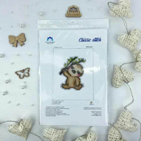 Buy Cross stitch kit on plastic canvas - Sloth-VPC_009