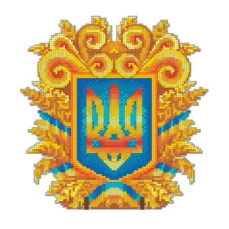 Buy Cross stitch kit on plastic canvas - Coat of arms with monograms-VPC_029
