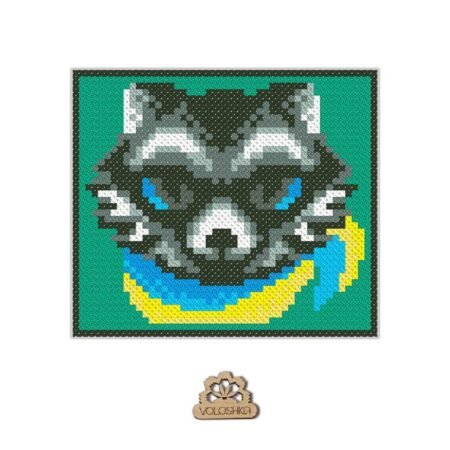 Buy Cross stitch kit on plastic canvas - Raccoon-VPC_035