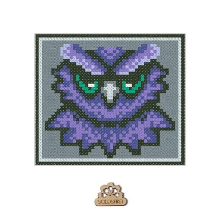 Buy Cross stitch kit on plastic canvas - Owl-VPC_036