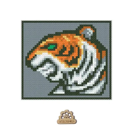 Buy Cross stitch kit on plastic canvas - Tiger-VPC_037
