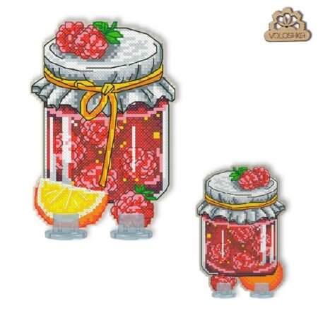 Buy Cross stitch kit on plastic canvas - Jar with boil-VPC_044