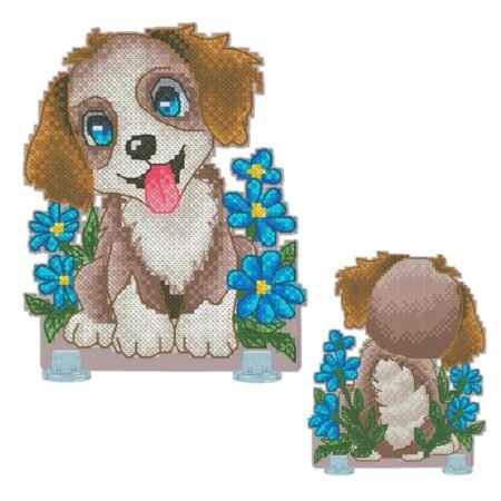 Buy Cross stitch kit on plastic canvas - Puppy-VPC_064
