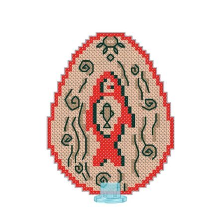 Buy Cross stitch kit on plastic canvas - Easter egg-VPF_007