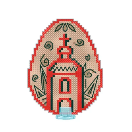 Buy Cross stitch kit on plastic canvas - Easter egg-VPF_008